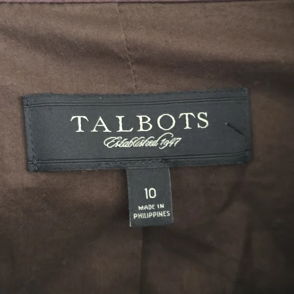 NWOT TALBOTS Brown Waxed Barn Jacket - Picture 3 of 8